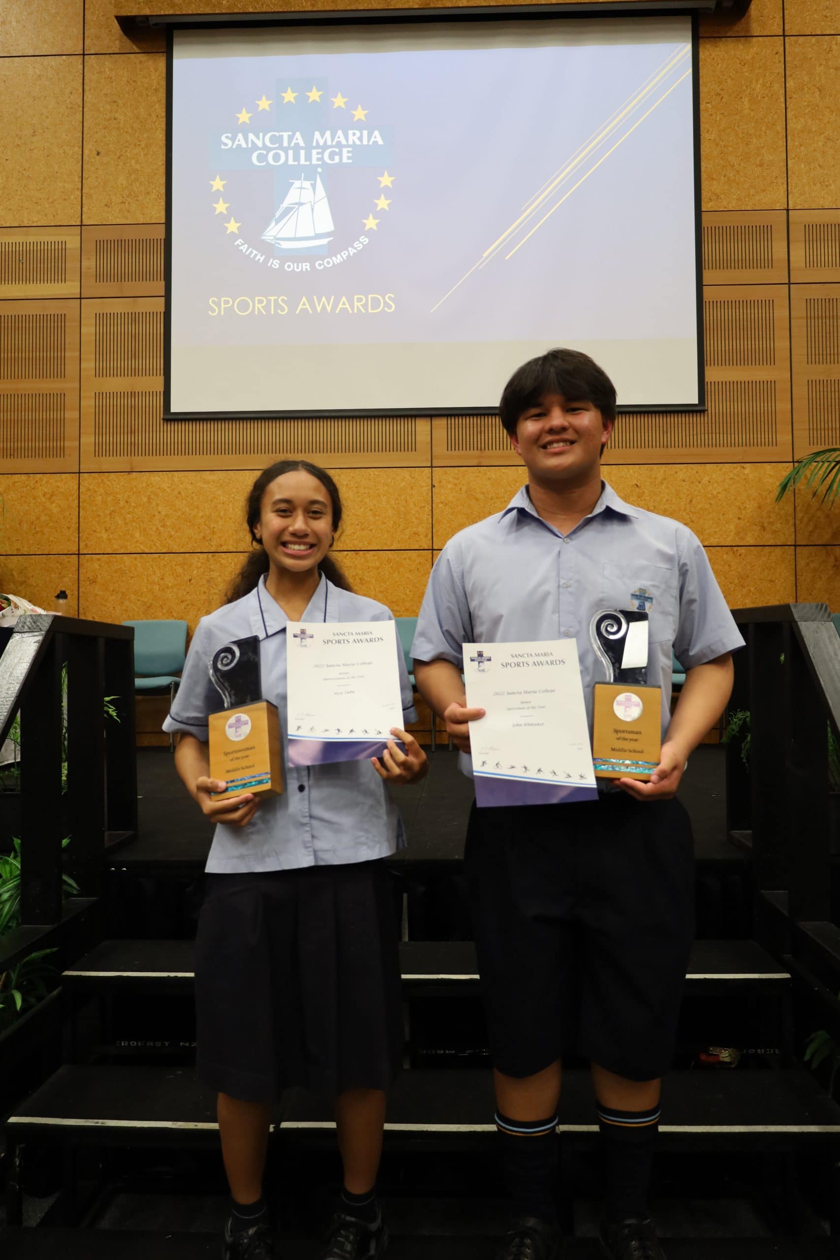 2022 Sports Award winners Sancta Maria College