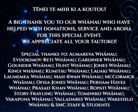 Whānau sponsors
